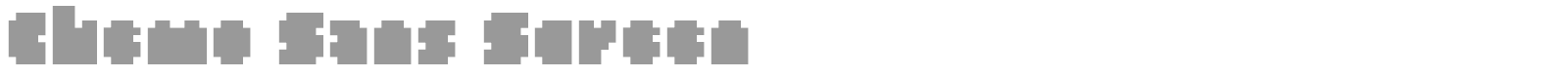 Chemo Sans Screen font preview